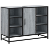 vidaXL szürke sonoma szerelt fa fürdőszobai mosdószekrény 80x33x60 cm (849292)