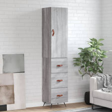vidaXL szürke sonoma szerelt fa magasszekrény 34,5 x 34 x 180 cm bútor