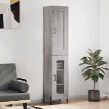 vidaXL szürke sonoma szerelt fa magasszekrény 34,5 x 34 x 180 cm bútor