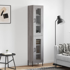 vidaXL szürke sonoma szerelt fa magasszekrény 34,5 x 34 x 180 cm bútor