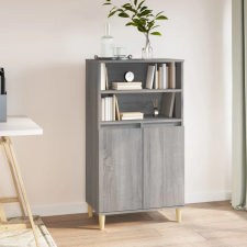 vidaXL Szürke sonoma szerelt fa magasszekrény 60 x 36 x 110 cm bútor