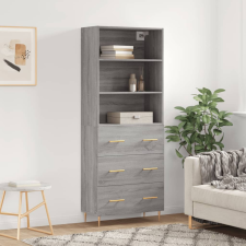 vidaXL szürke sonoma szerelt fa magasszekrény 69,5 x 34 x 180 cm bútor