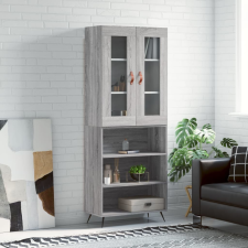 vidaXL szürke sonoma szerelt fa magasszekrény 69,5 x 34 x 180 cm bútor
