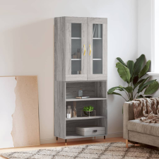vidaXL szürke sonoma szerelt fa magasszekrény 69,5 x 34 x 180 cm bútor