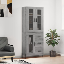 vidaXL szürke sonoma szerelt fa magasszekrény 69,5 x 34 x 180 cm bútor