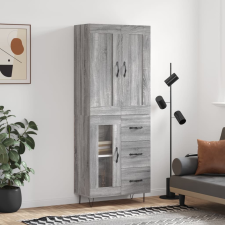 vidaXL szürke sonoma szerelt fa magasszekrény 69,5 x 34 x 180 cm bútor
