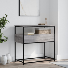vidaXL szürke sonoma szerelt fa tálalóasztal 75x40x75 cm bútor