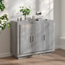 vidaXL szürke sonoma szerelt fa tálalószekrény 92x35x75 cm bútor