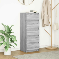 vidaXL szürke sonoma szerelt fa tálalószekrény fiókos 37,5x35x99 cm bútor