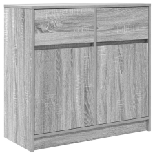 vidaXL szürke sonoma szerelt fa tálalószekrény fiókos 80x34x76 cm (861540) bútor