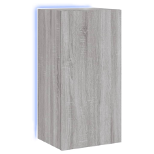vidaXL szürke sonoma színű fali TV-szekrény LED-ekkel 40,5x35x80 cm (837265) bútor