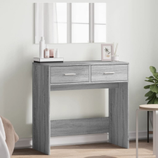 vidaXL Szürke sonoma színű fésülködőasztal tükörrel 80x39x80 cm bútor