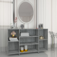 vidaXL szürke sonoma színű forgácslap tálalószekrény 120 x 30 x 75 cm bútor