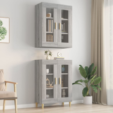 vidaXL szürke-sonoma színű függő faliszekrény 69,5 x 34 x 90 cm bútor
