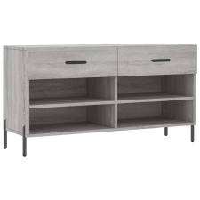 vidaXL szürke sonoma színű műfa cipőpolc 102 x 35 x 55 cm (829754) bútor