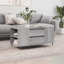vidaXL szürke sonoma színű műfa dohányzóasztal 102x44,5x50 cm bútor