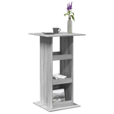 vidaXL szürke sonoma színű szerelt fa bárasztal tárolóval 60x60x102 cm bútor
