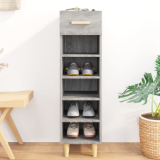 vidaXL szürke sonoma színű szerelt fa cipősszekrény 30 x 35 x 105 cm bútor