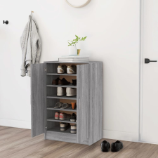 vidaXL szürke sonoma színű szerelt fa cipősszekrény 60 x 35 x 92 cm bútor