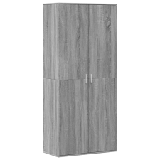 vidaXL szürke sonoma színű szerelt fa cipősszekrény 80 x 39 x 178 cm bútor