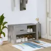 vidaXL szürke sonoma színű szerelt fa cipősszekrény 80x35x45 cm