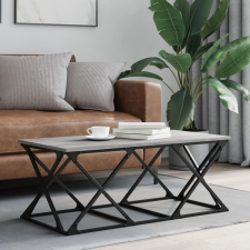 vidaXL szürke sonoma színű szerelt fa dohányzóasztal 100 x 49 x 40 cm bútor