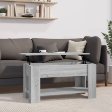 vidaXL szürke sonoma színű szerelt fa dohányzóasztal 101 x 49 x 52 cm bútor