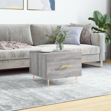 vidaXL szürke sonoma színű szerelt fa dohányzóasztal 50x50x40 cm bútor
