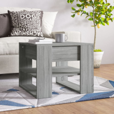 vidaXL szürke sonoma színű szerelt fa dohányzóasztal 55,5 x 55 x 45 cm bútor