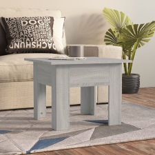 vidaXL szürke sonoma színű szerelt fa dohányzóasztal 55 x 55 x 42 cm bútor