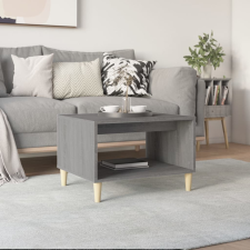 vidaXL szürke sonoma színű szerelt fa dohányzóasztal 60x40x50 cm bútor