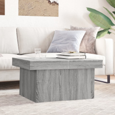vidaXL szürke sonoma színű szerelt fa dohányzóasztal 80 x 55 x 40 cm bútor