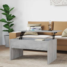 vidaXL szürke sonoma színű szerelt fa dohányzóasztal 80x50,5x41,5 cm bútor