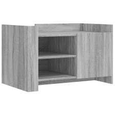 vidaXL szürke sonoma színű szerelt fa dohányzóasztal 80x50x50 cm (848358) bútor