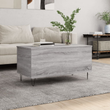 vidaXL szürke sonoma színű szerelt fa dohányzóasztal 90x44,5x45 cm bútor