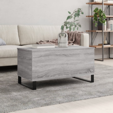 vidaXL Szürke sonoma színű szerelt fa dohányzóasztal 90x44,5x45 cm bútor