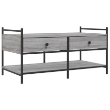 vidaXL szürke sonoma színű szerelt fa dohányzóasztal 99x50x50 cm (833963) bútor