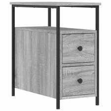 vidaXL szürke sonoma színű szerelt fa éjjeliszekrény 30x60x60 cm (826069) bútor