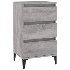 vidaXL szürke sonoma színű szerelt fa éjjeliszekrény 40x35x70 cm (819674) bútor