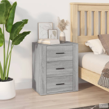 vidaXL Szürke sonoma színű szerelt fa éjjeliszekrény 50 x 36 x 60 cm bútor