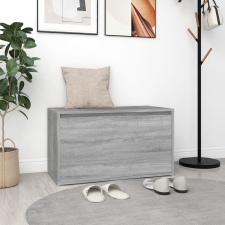 vidaXL szürke sonoma színű szerelt fa előszobapad 80 x 40 x 45 cm bútor