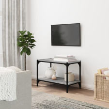 vidaXL szürke sonoma színű szerelt fa és acél TV-szekrény 60x33x41 cm bútor