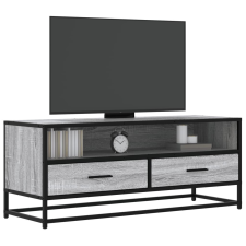 vidaXL szürke sonoma színű szerelt fa és fém TV-szekrény 100x34,5x40cm bútor