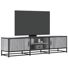 vidaXL szürke sonoma színű szerelt fa és fém TV-szekrény 160x35x41 cm bútor
