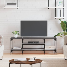vidaXL szürke sonoma színű szerelt fa és vas TV-szekrény 121x35x45 cm bútor