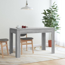 vidaXL szürke sonoma színű szerelt fa étkezőasztal 120 x 60 x 76 cm bútor