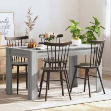 vidaXL szürke sonoma színű szerelt fa étkezőasztal 140 x 74,5 x 76 cm bútor