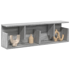 vidaXL szürke sonoma színű szerelt fa faliszekrény 100 x 20 x 30 cm bútor