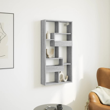 vidaXL szürke sonoma színű szerelt fa faliszekrény 50 x 15 x 100 cm bútor