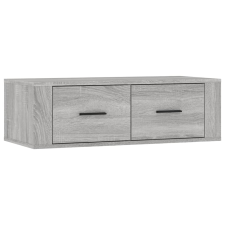 vidaXL szürke sonoma színű szerelt fa függő TV-szekrény 80x36x25 cm (816838) bútor